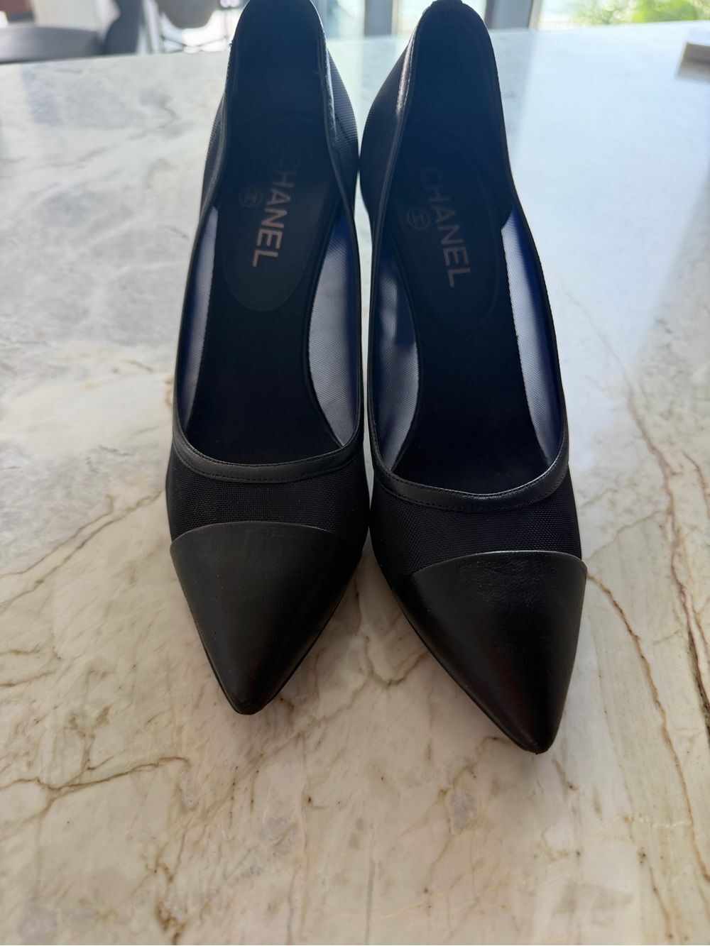Chanel Black Pointed Toe Women's Pumps